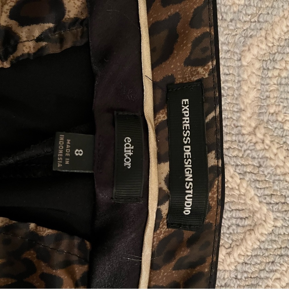 Express satin editor black pants